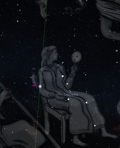 Forthcoming second Jupiter transit on Caph, Beta Cassiopeiae s